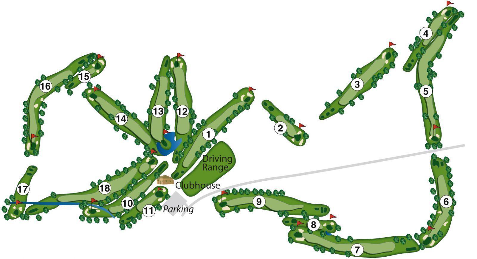 golf course diagram